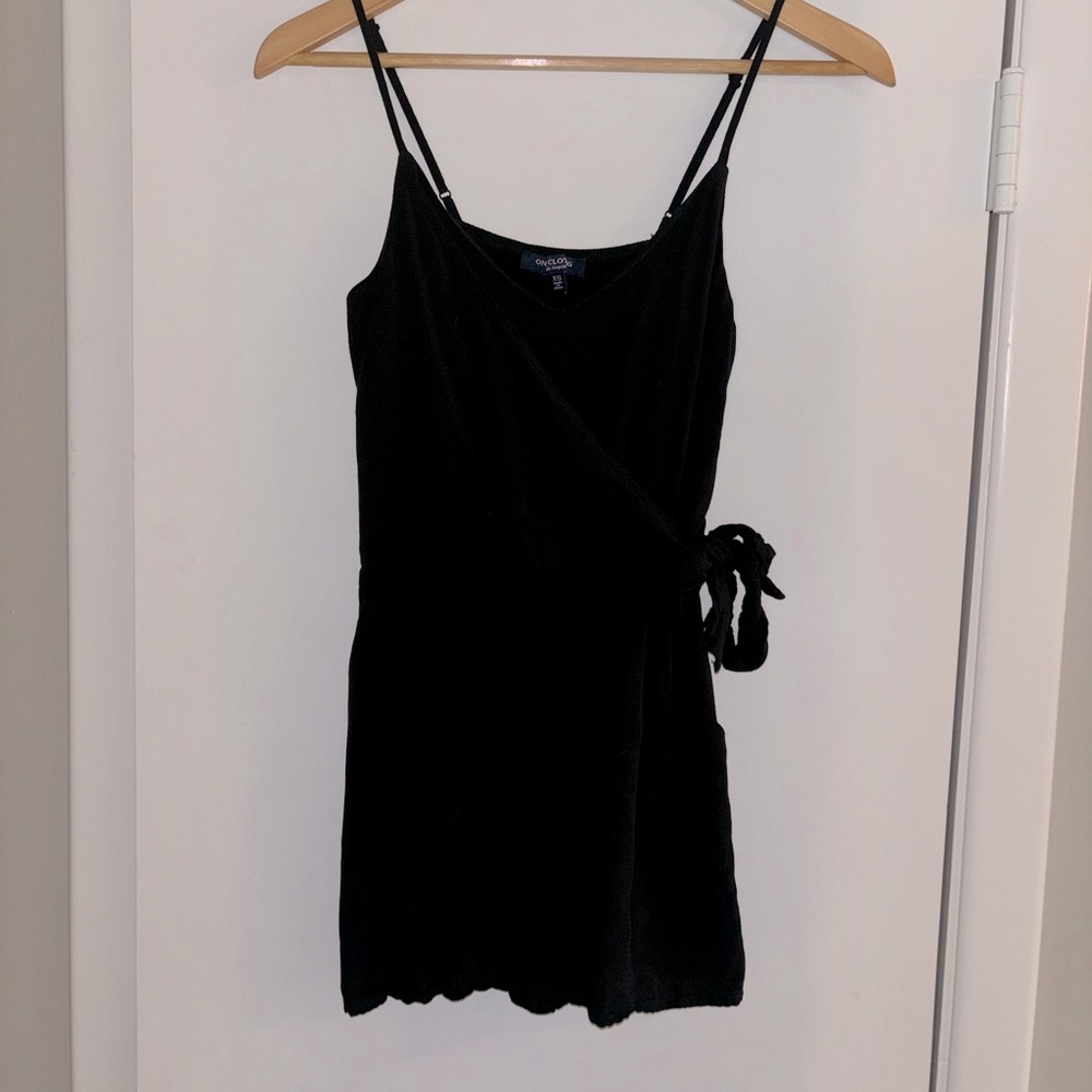 Summer Black Romper